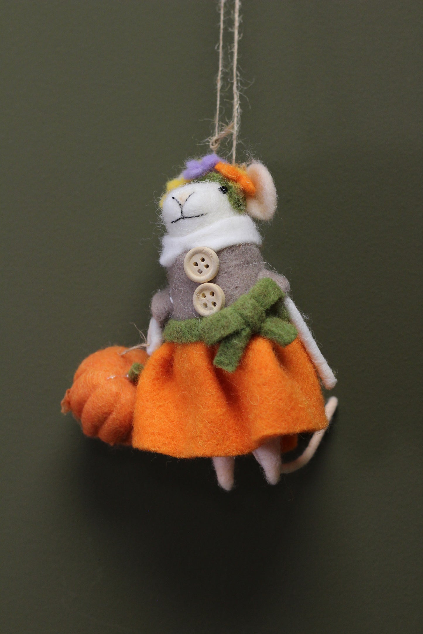 Woodland Felt Mouse Decoration