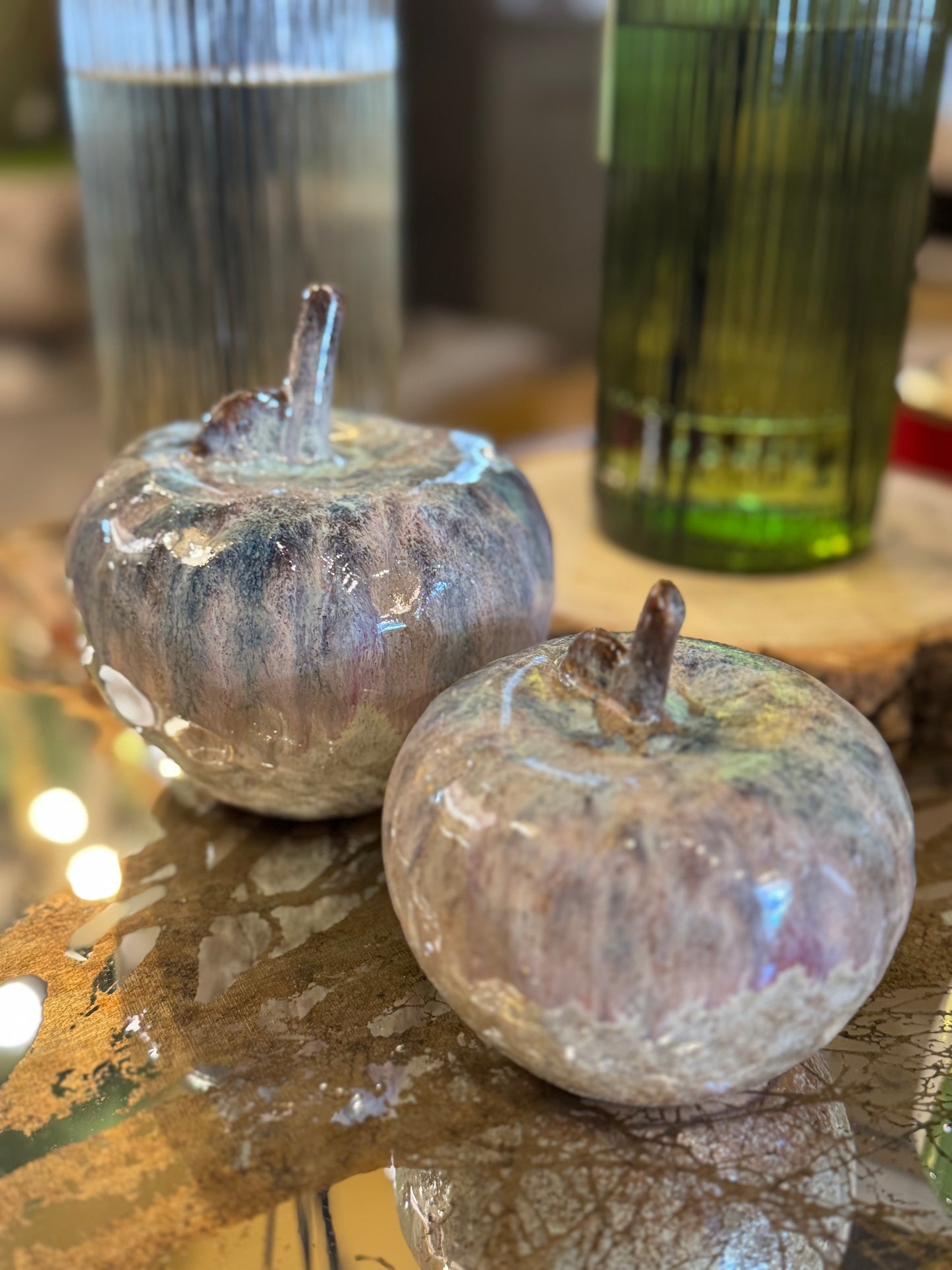 Ombre Coloured Apple Decoration - Large