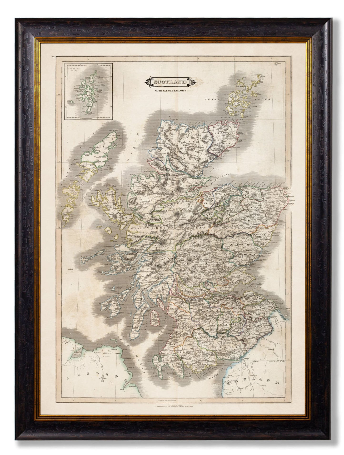 c.1831 Map of Scotland detail – Leya Buster Interiors