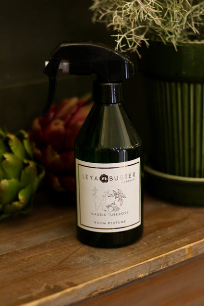 Cassis Tuberose Room Fragrance detail – Leya Buster Interiors