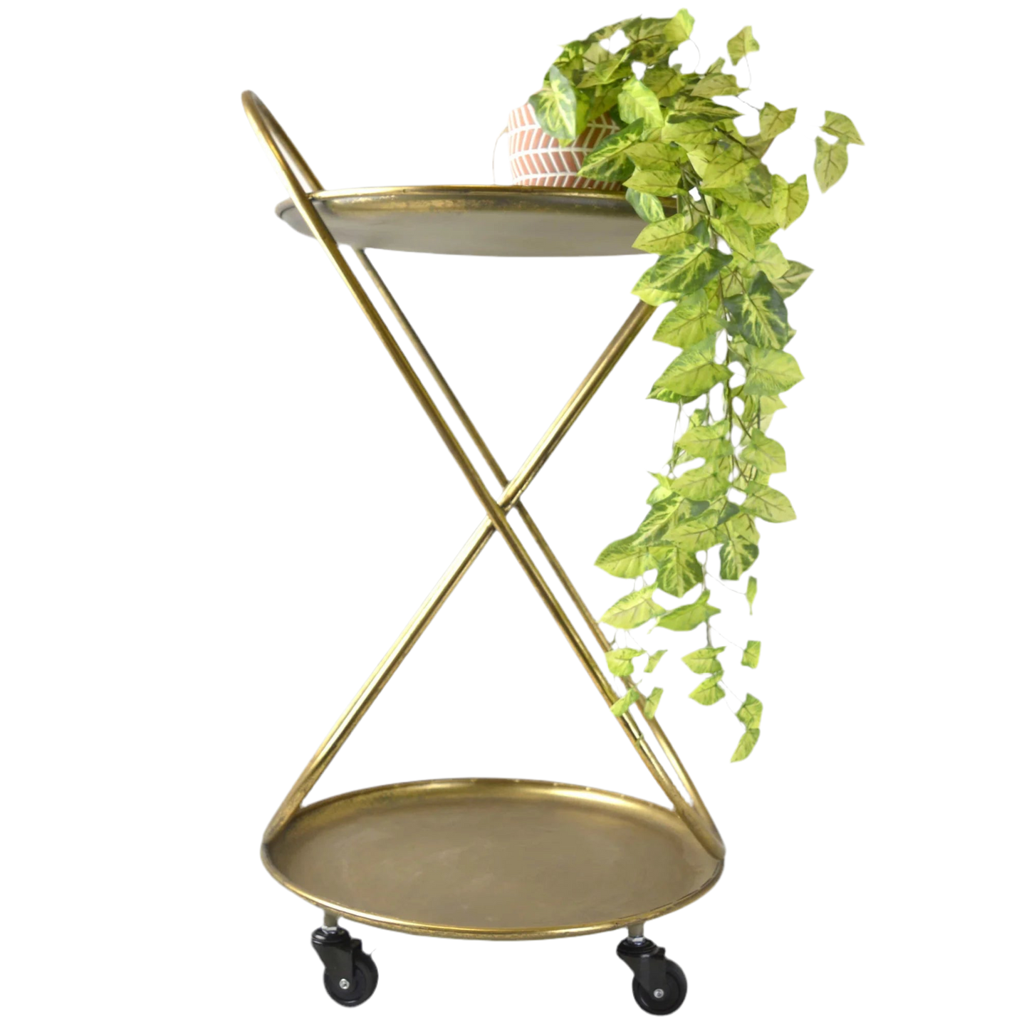 Gold Metal Bar Trolly