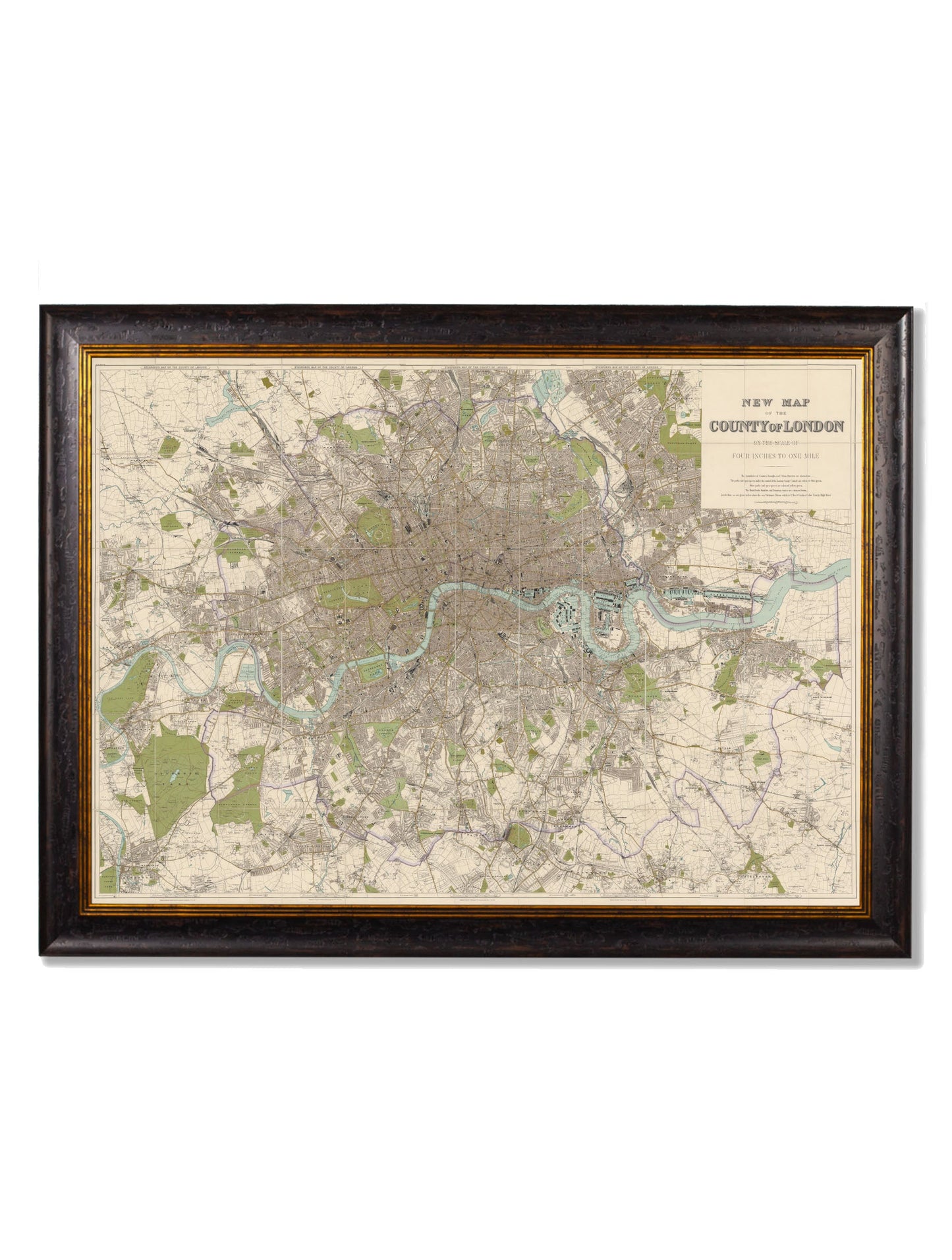 c.1905 County Map of London detail – Leya Buster Interiors