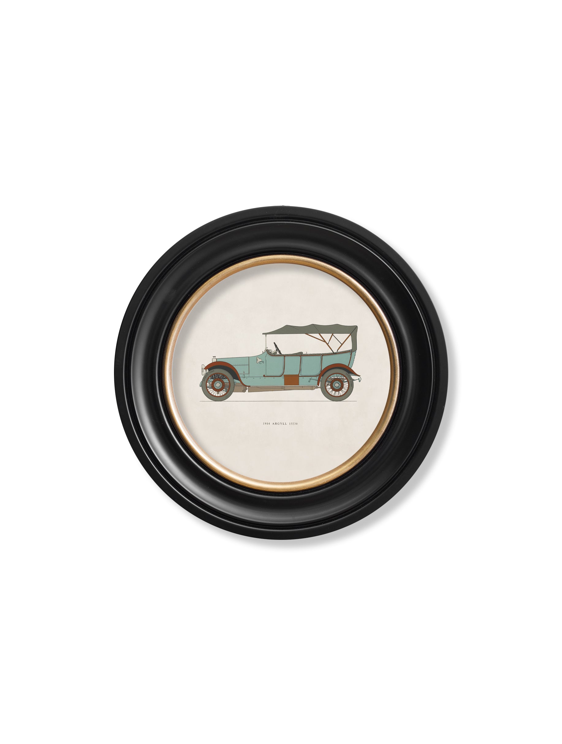 1914 ARGYLL 15/30 in Round Frame styled view – Leya Buster Interiors