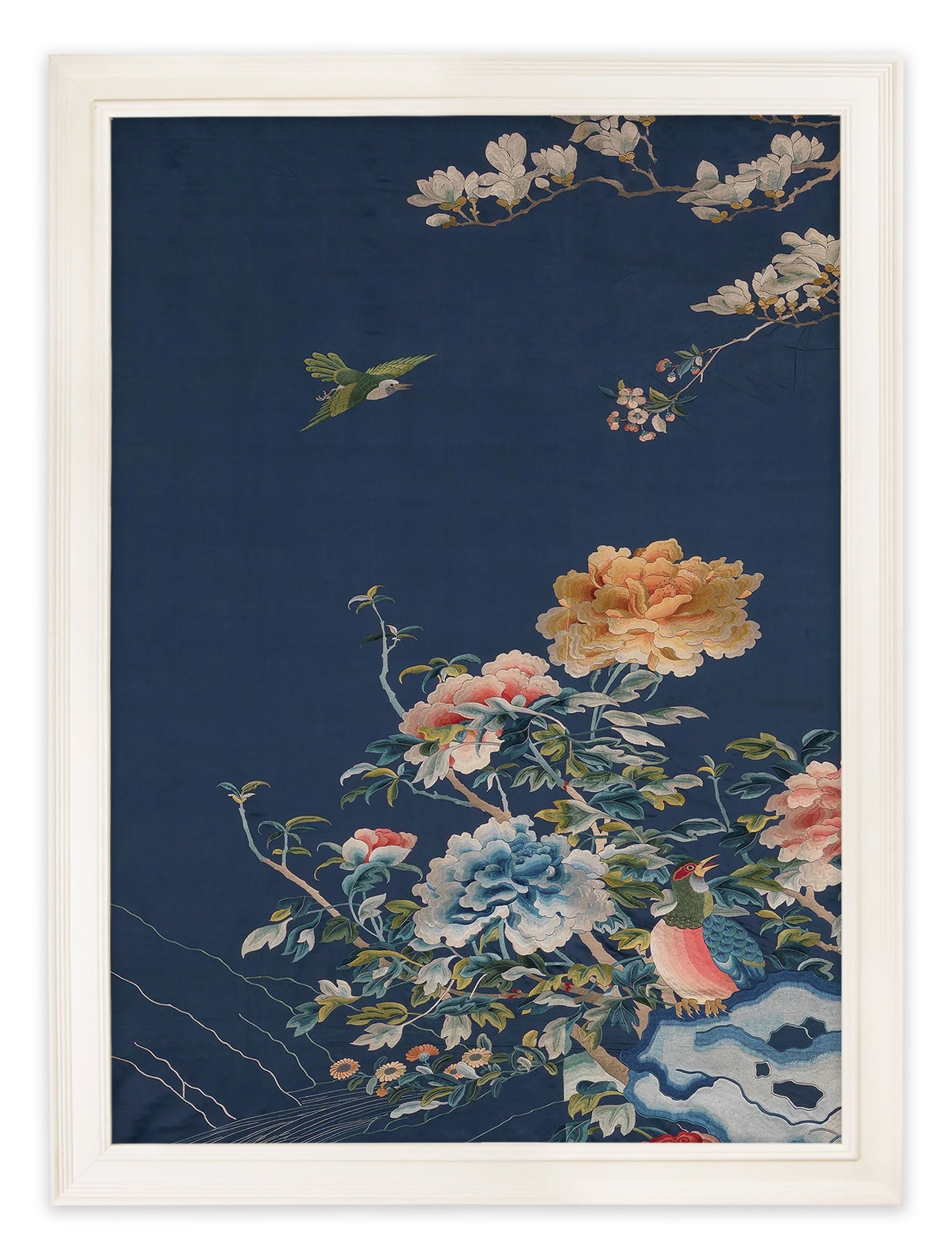 Blue Blossom Trees Set of 2 styled view – Leya Buster Interiors