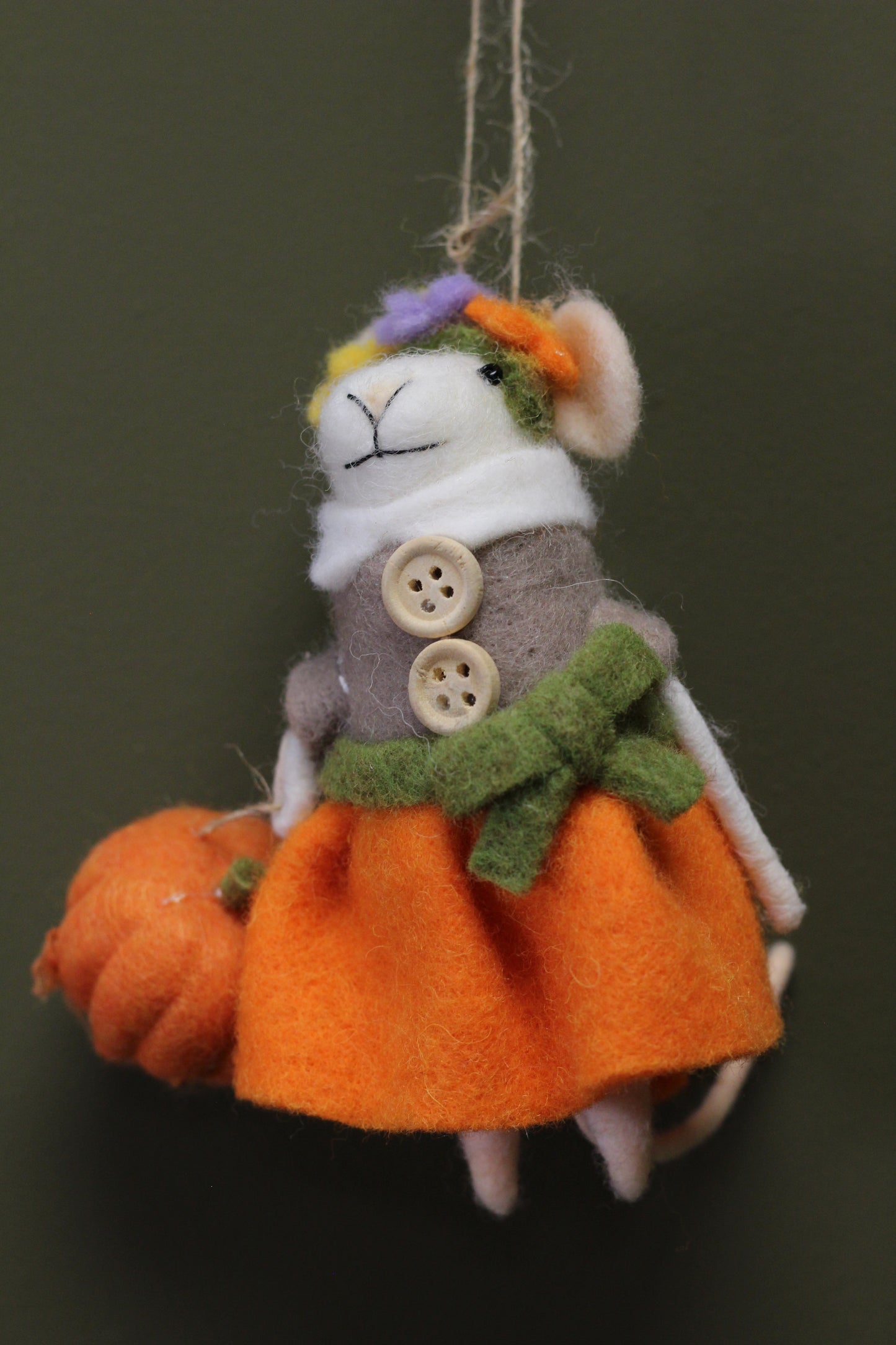Woodland Felt Mouse Decoration