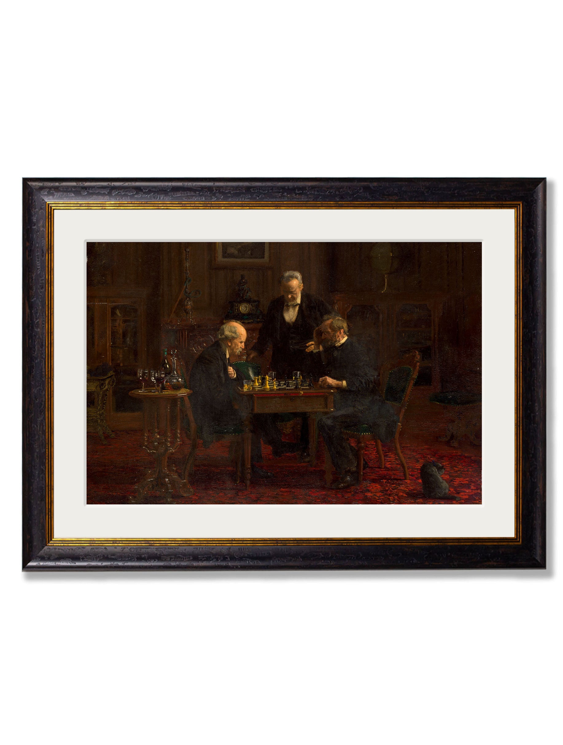 c.1876 The Chess Players – Thomas Eakins detail – Leya Buster Interiors