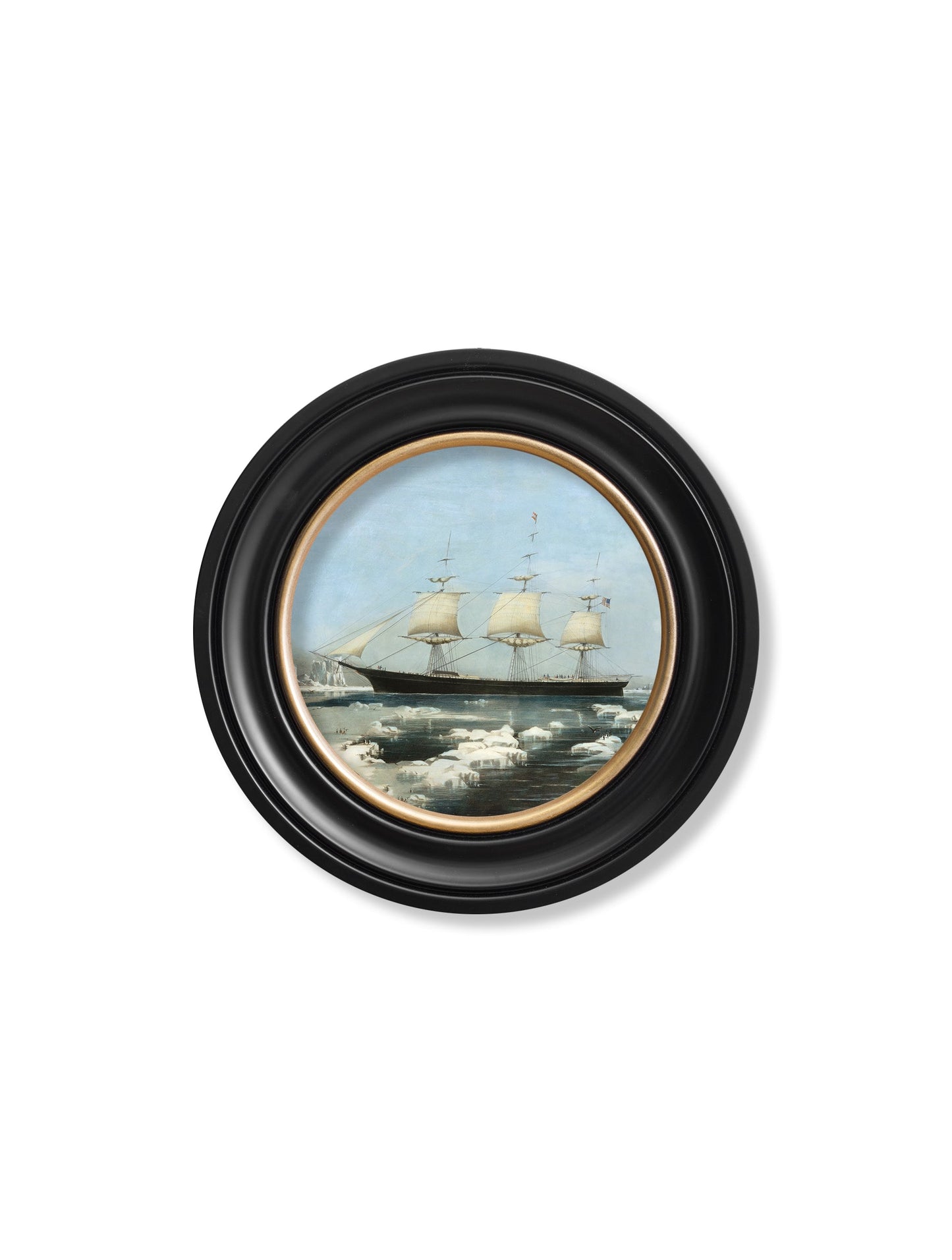 c.1854 Red Jacket Clipper – Round Frame styled view – Leya Buster Interiors