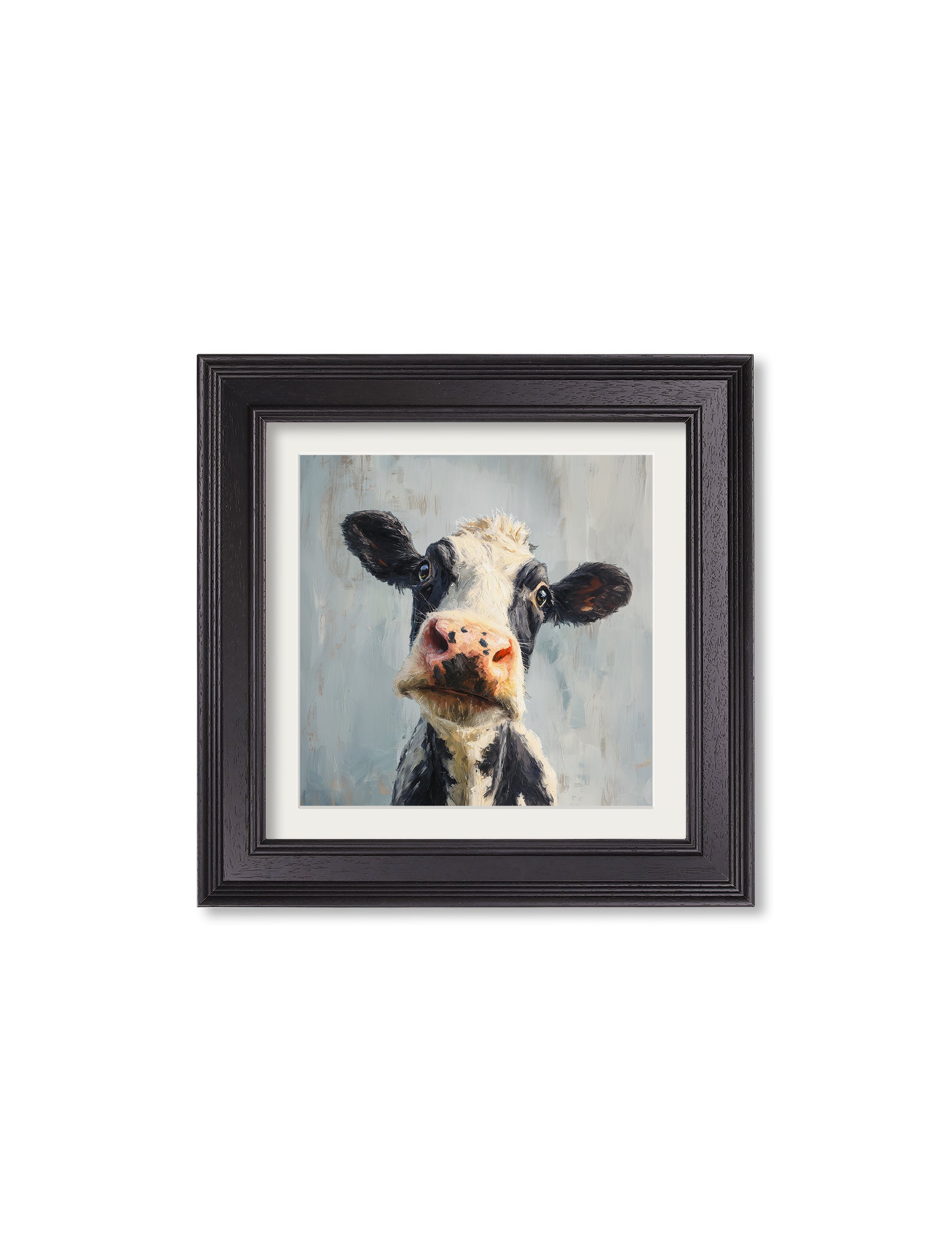 The Curious Cow – Black Hurstwood Square Frame styled view – Leya Buster Interiors