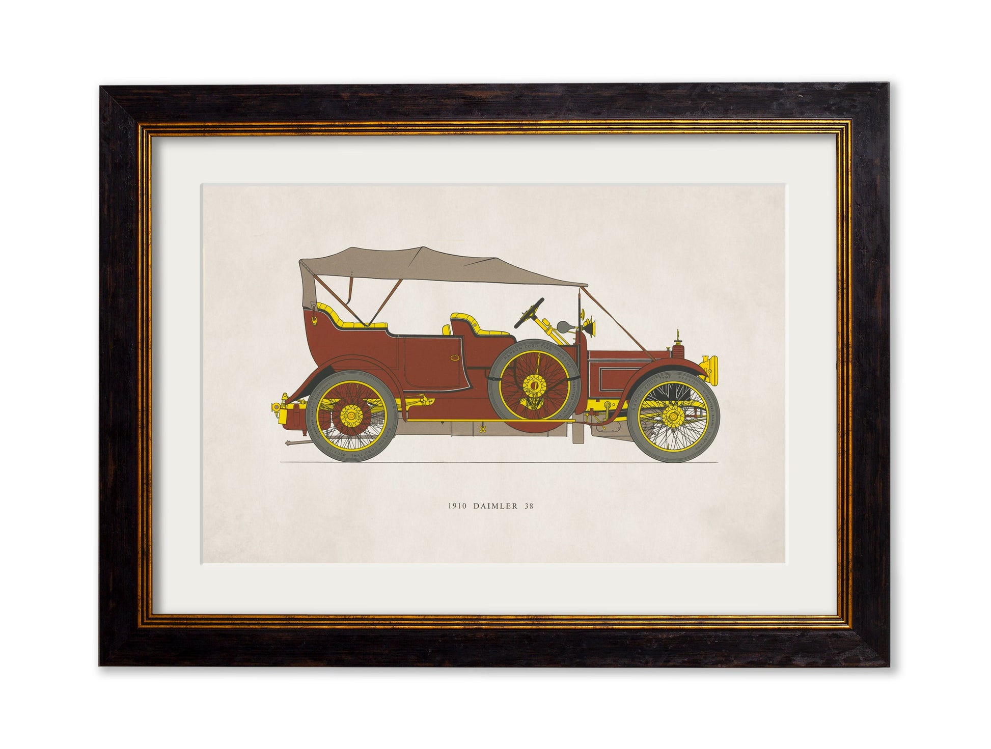 1910 DAIMLER 38 detail – Leya Buster Interiors