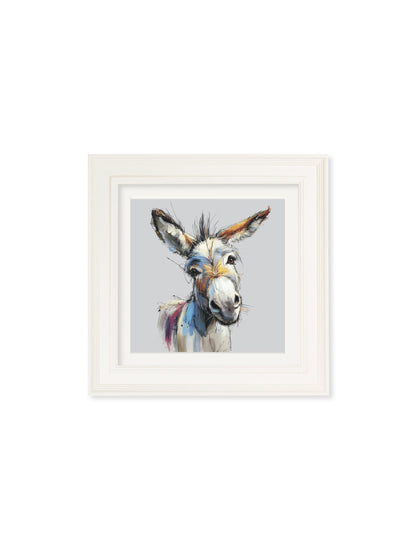 Donkey Jack & Jennet Cosy Sketch – Cream Hurstwood Square Frame styled view – Leya Buster Interiors