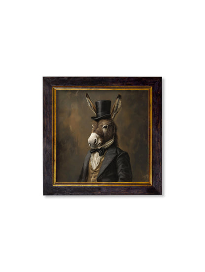 Earl of Assbury – Gentleman Donkey Oxford Square Frame styled view – Leya Buster Interiors