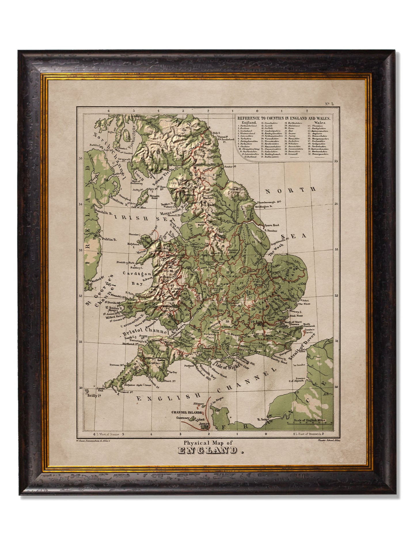 c.1880 Maps of The United Kingdom & Ireland styled view – Leya Buster Interiors