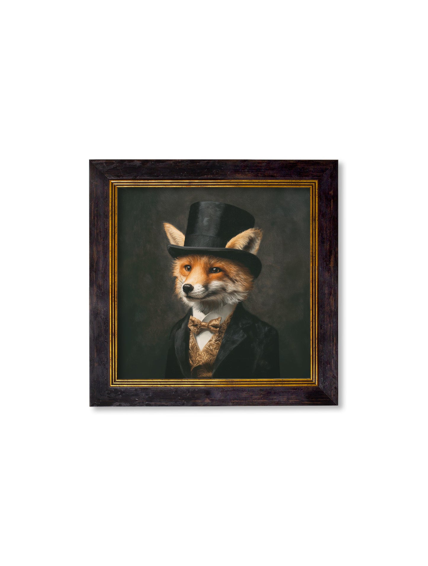 Count Foxalot – Gentleman Fox Oxford Square Frame styled view – Leya Buster Interiors
