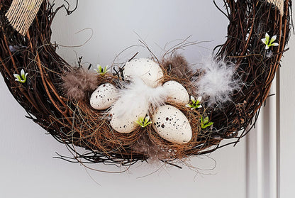 Egg Easter Wreath detail – Leya Buster Interiors