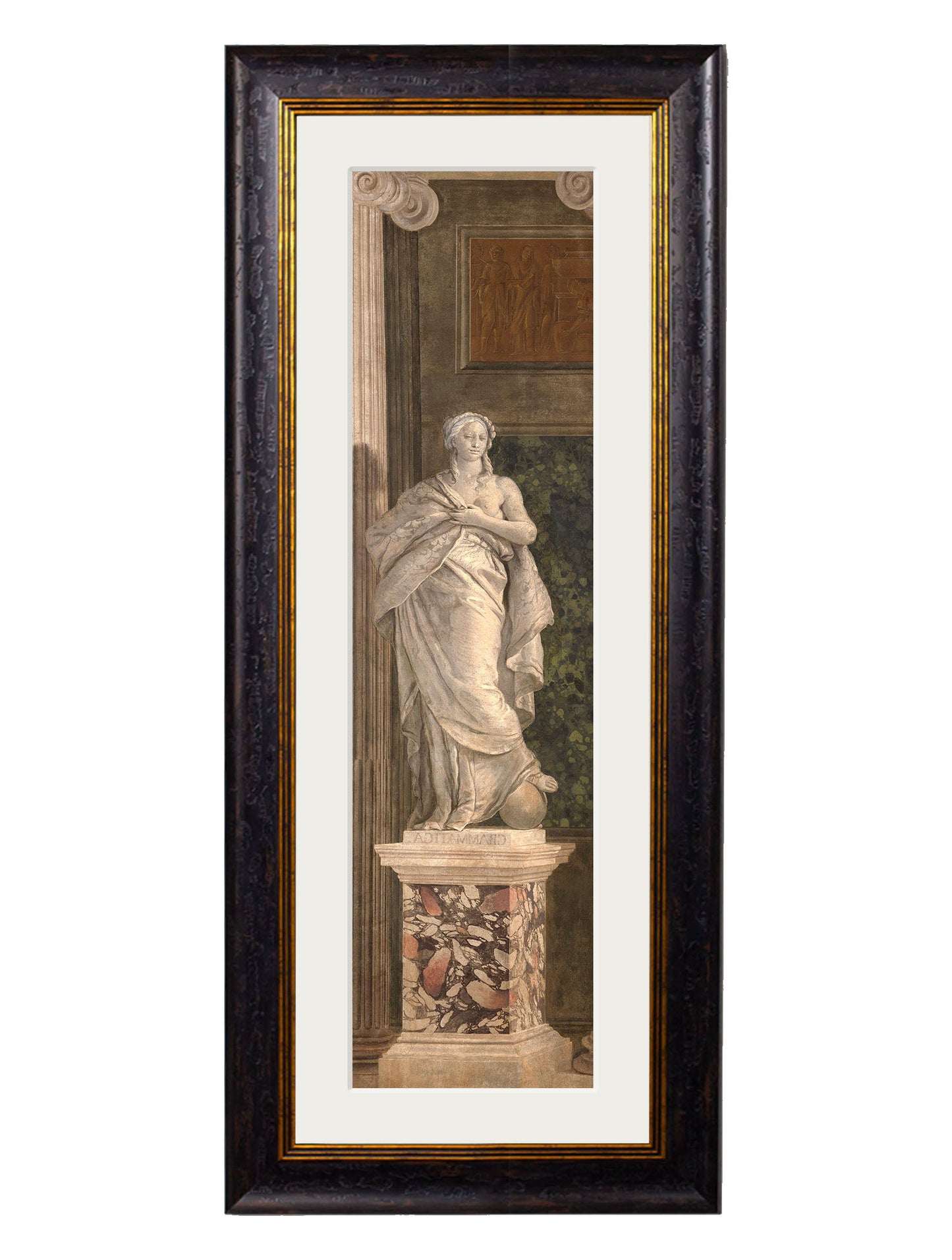 c.1760 Allegorical Figures Representing Grammar and Arithmetic styled view – Leya Buster Interiors