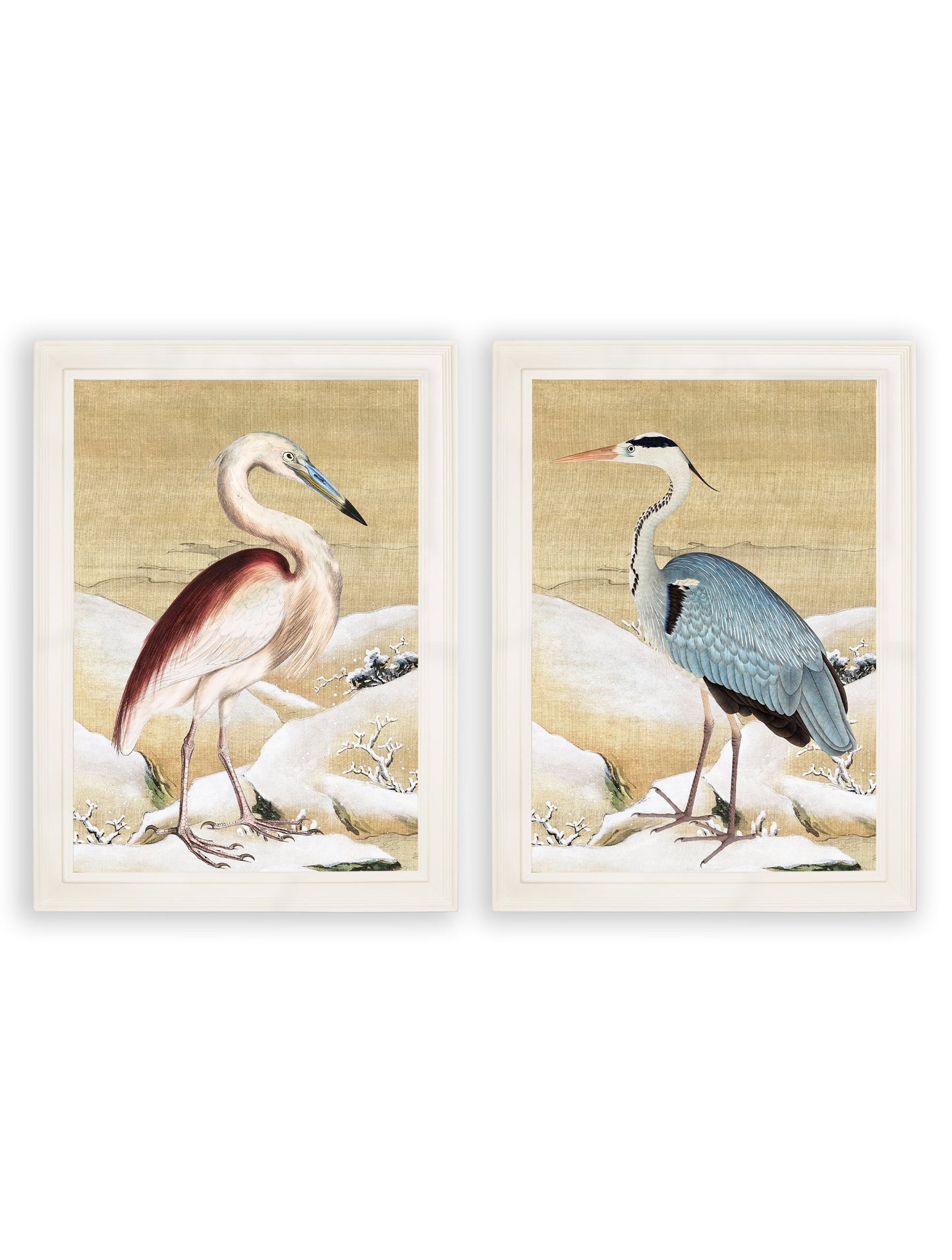 Heron Set of 2 Prints – Ram Das styled view – Leya Buster Interiors