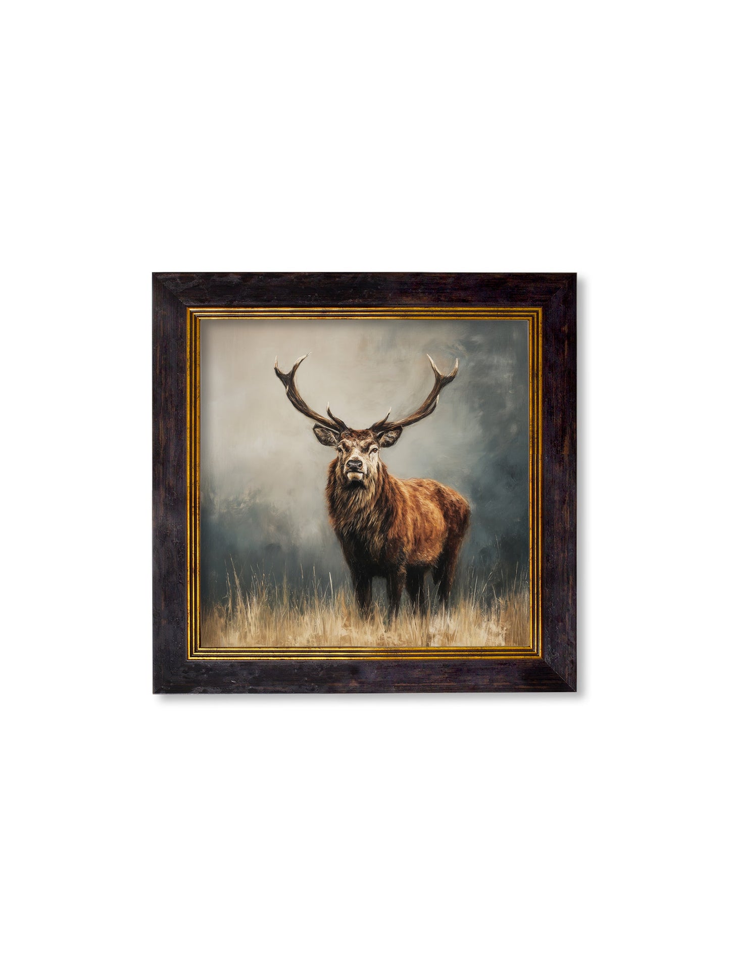 Highland Stag – Oxford Square Frame styled view – Leya Buster Interiors