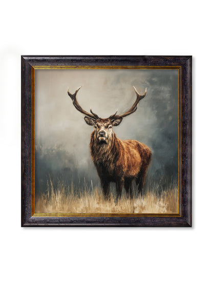 Highland Stag – Oxford Square Frame detail – Leya Buster Interiors