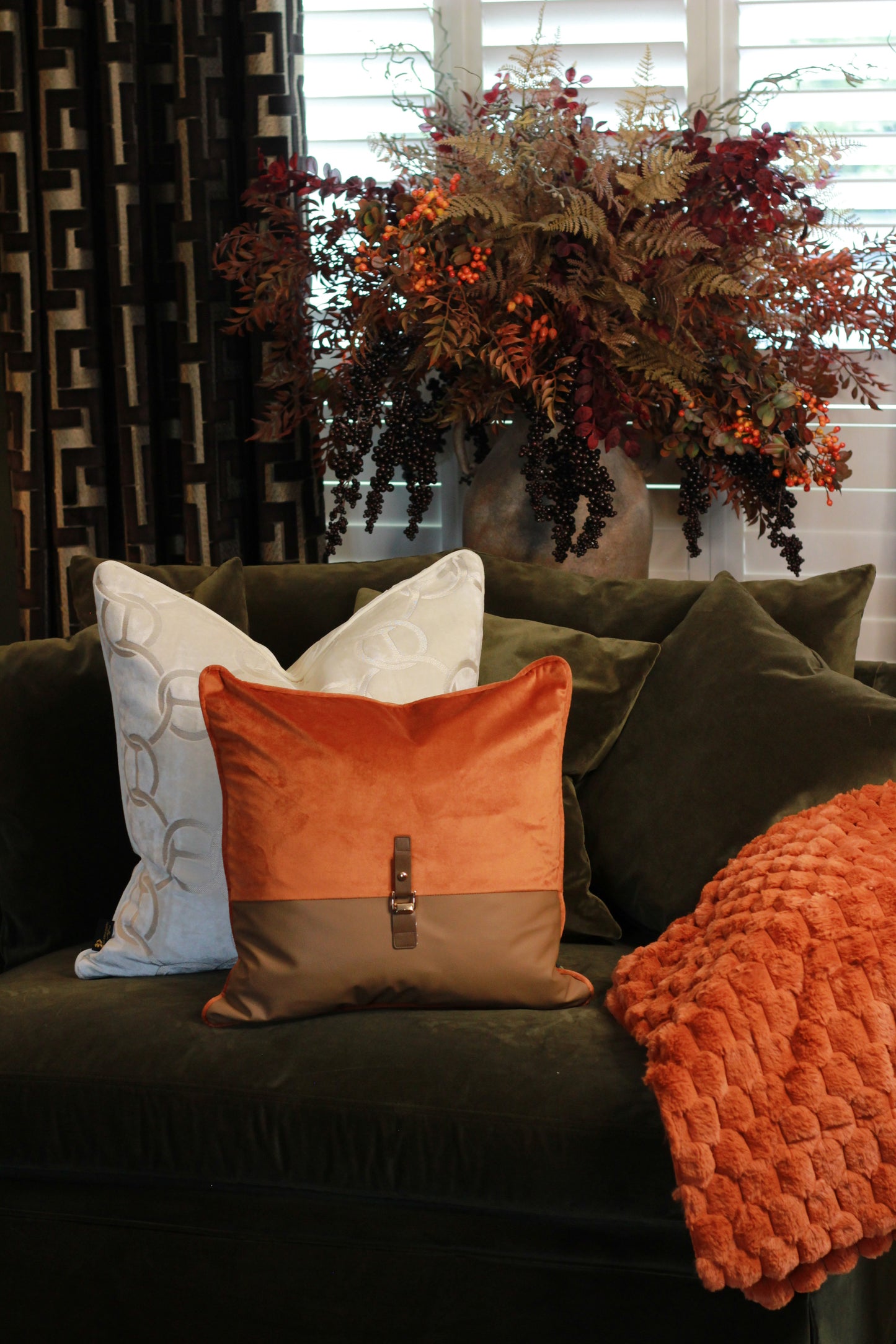 Buckle Cushion – Orange