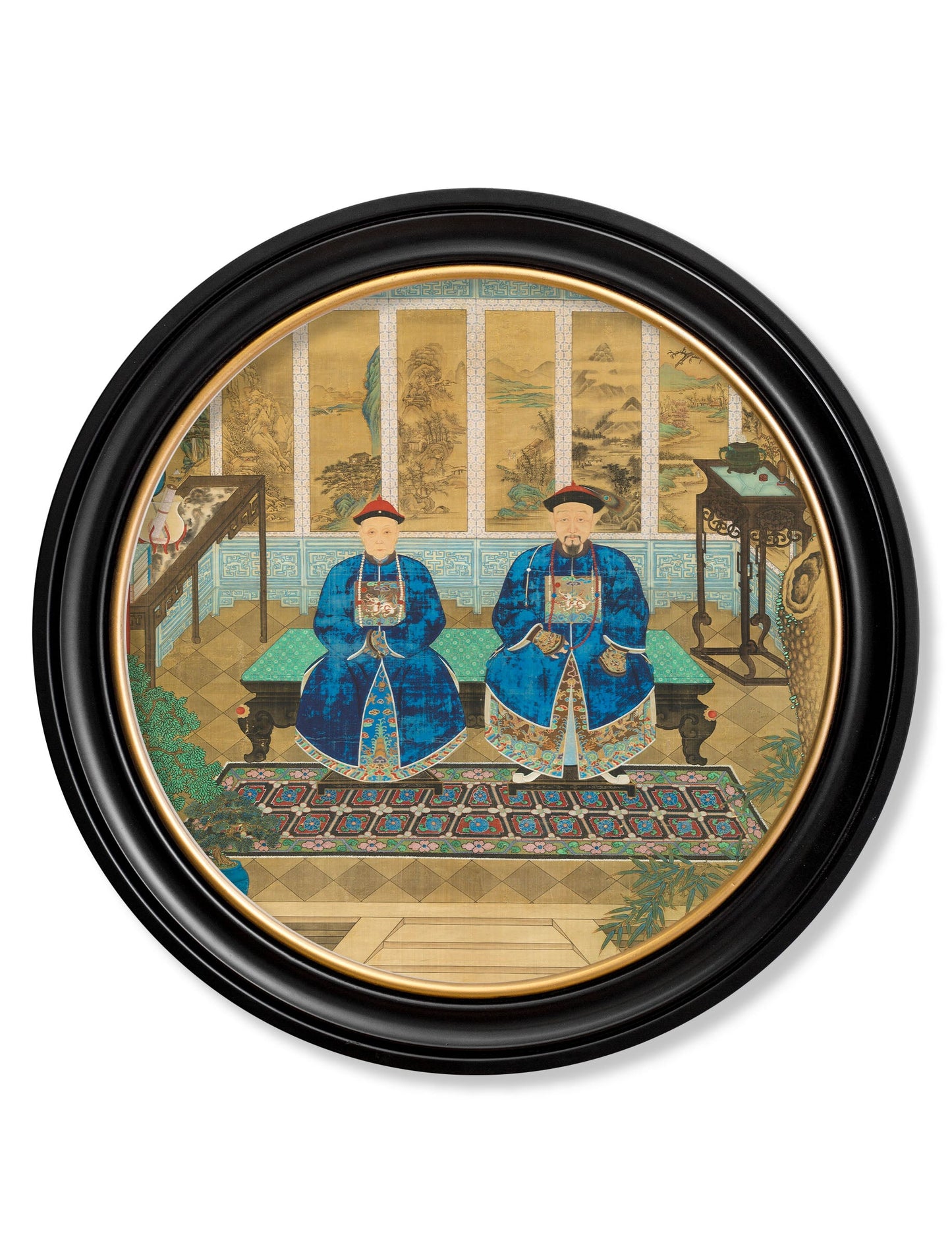 Imperial Censor and His Wife – Round detail – Leya Buster Interiors