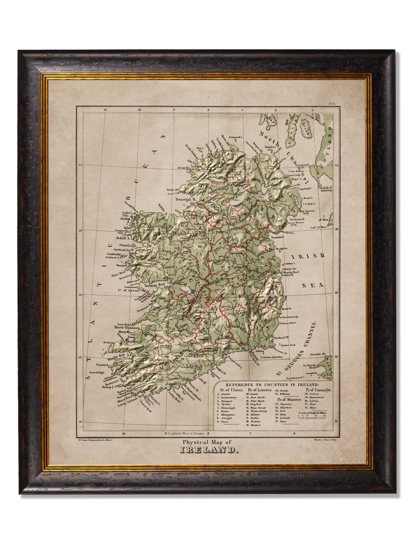 c.1880 Maps of The United Kingdom & Ireland styled view – Leya Buster Interiors