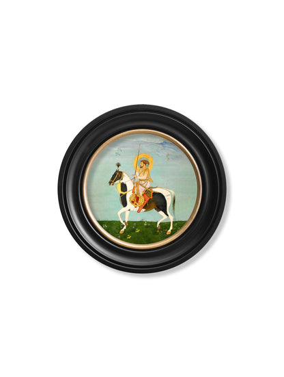 Mughals – Horsemen – Round Frames styled view – Leya Buster Interiors