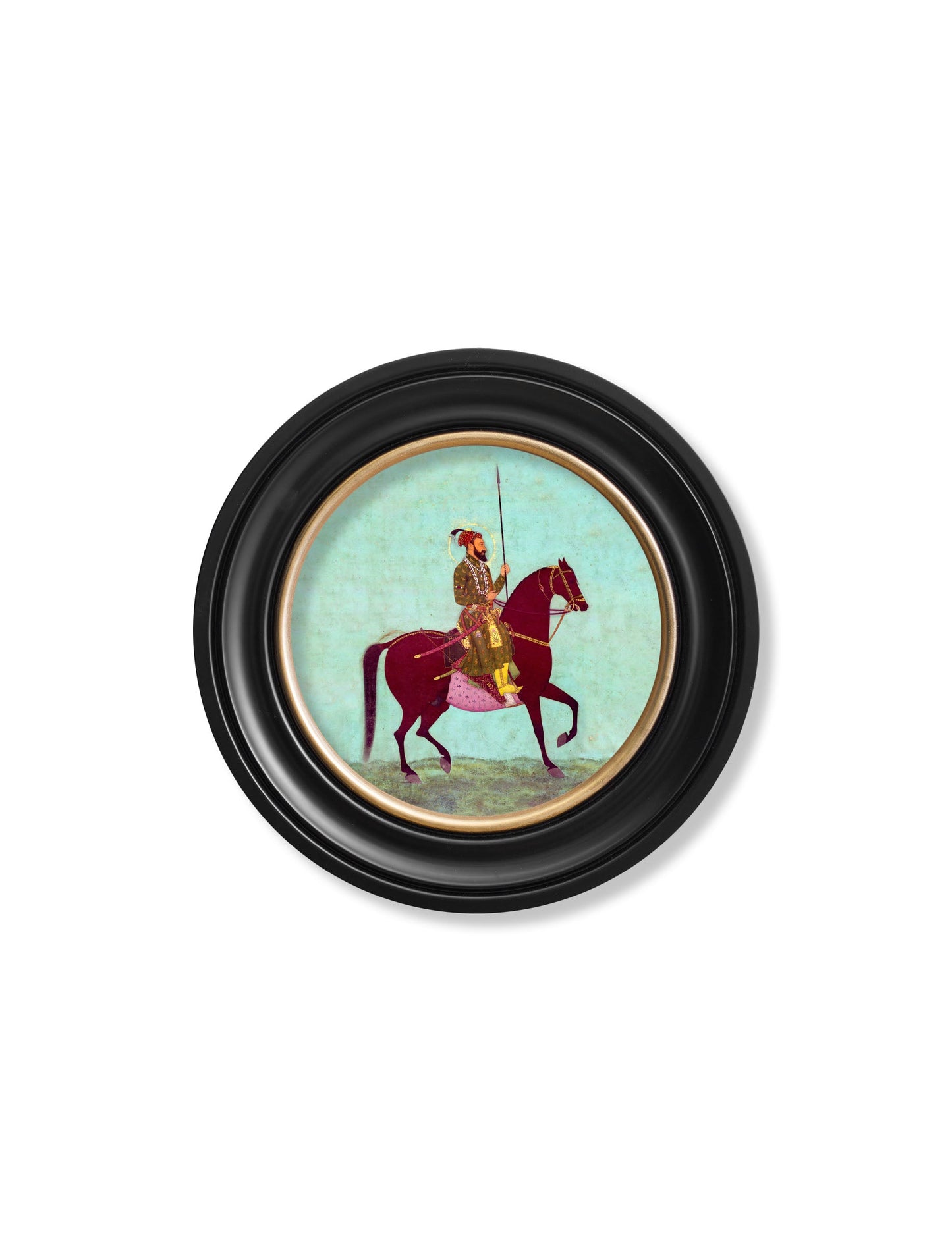 Mughals – Horsemen – Round Frames styled view – Leya Buster Interiors
