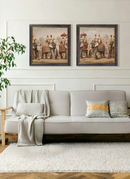 The Mughal Emperors – Oxford Square Frame – framed wall art at Leya Buster Interiors