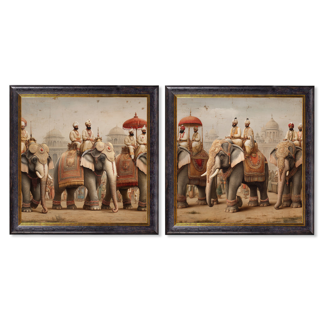 The Mughal Emperors – Oxford Square Frame detail – Leya Buster Interiors
