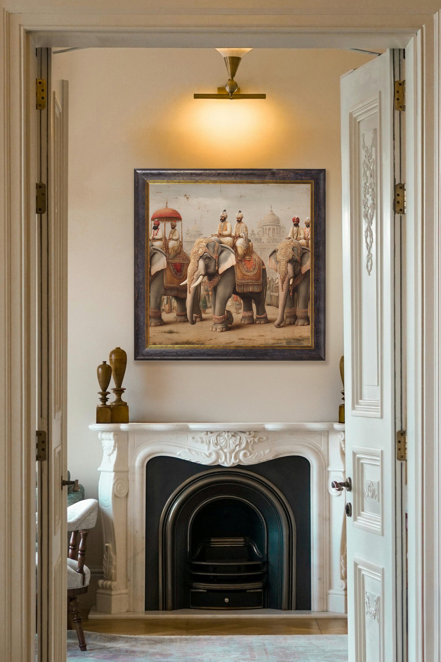 The Mughal Emperors – Oxford Square Frame styled view – Leya Buster Interiors