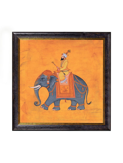 Royal Saffron Mughals – Oxford Square Frame styled view – Leya Buster Interiors