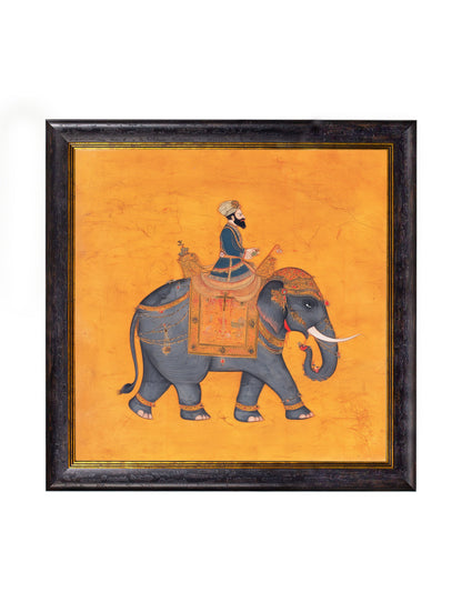 Royal Saffron Mughals – Oxford Square Frame styled view – Leya Buster Interiors