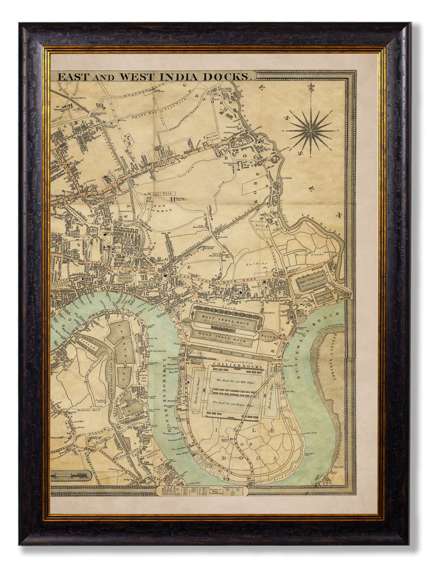 c.1827 London Triptych Map styled view – Leya Buster Interiors