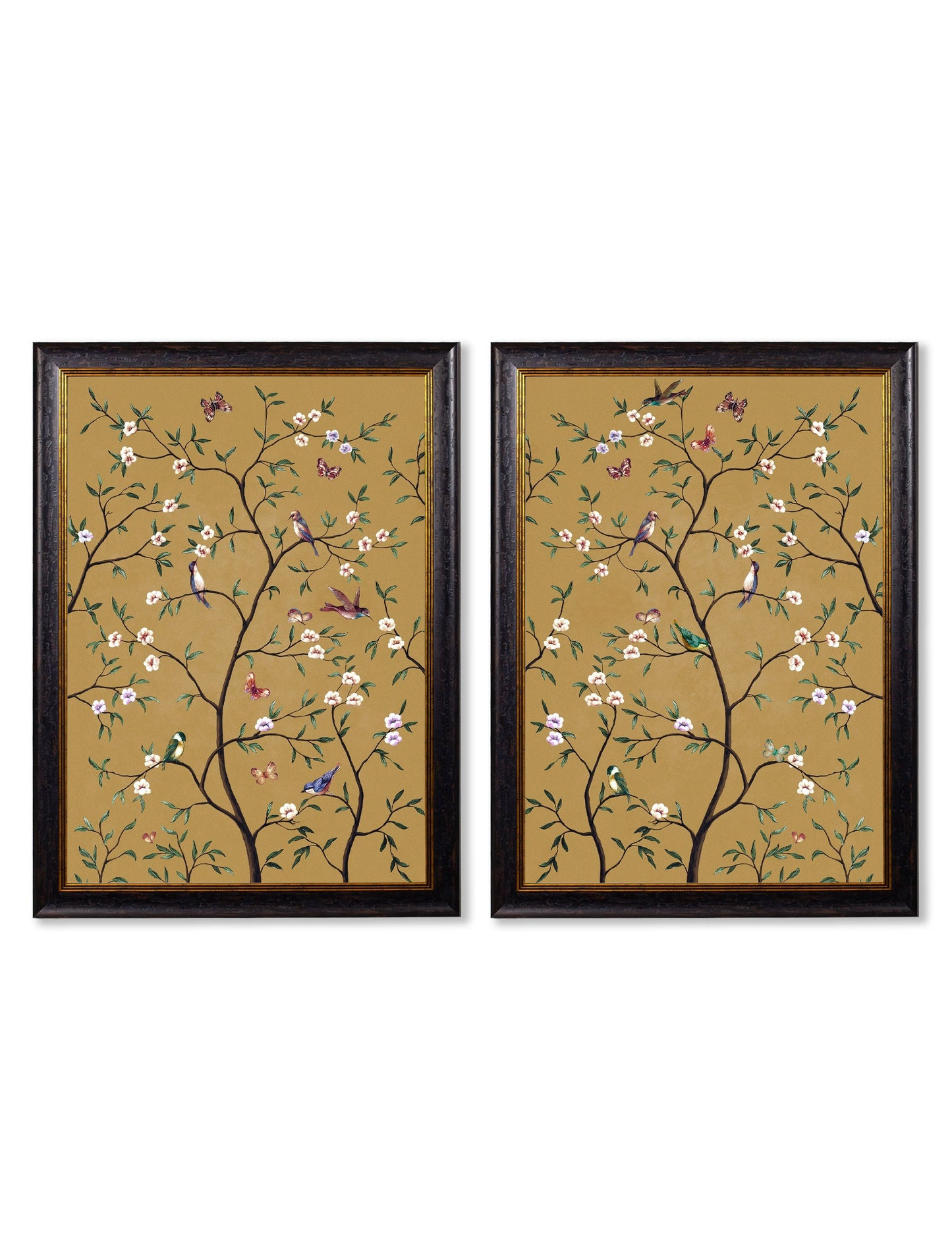 Tree of Life Ochre Set of 2 styled view – Leya Buster Interiors