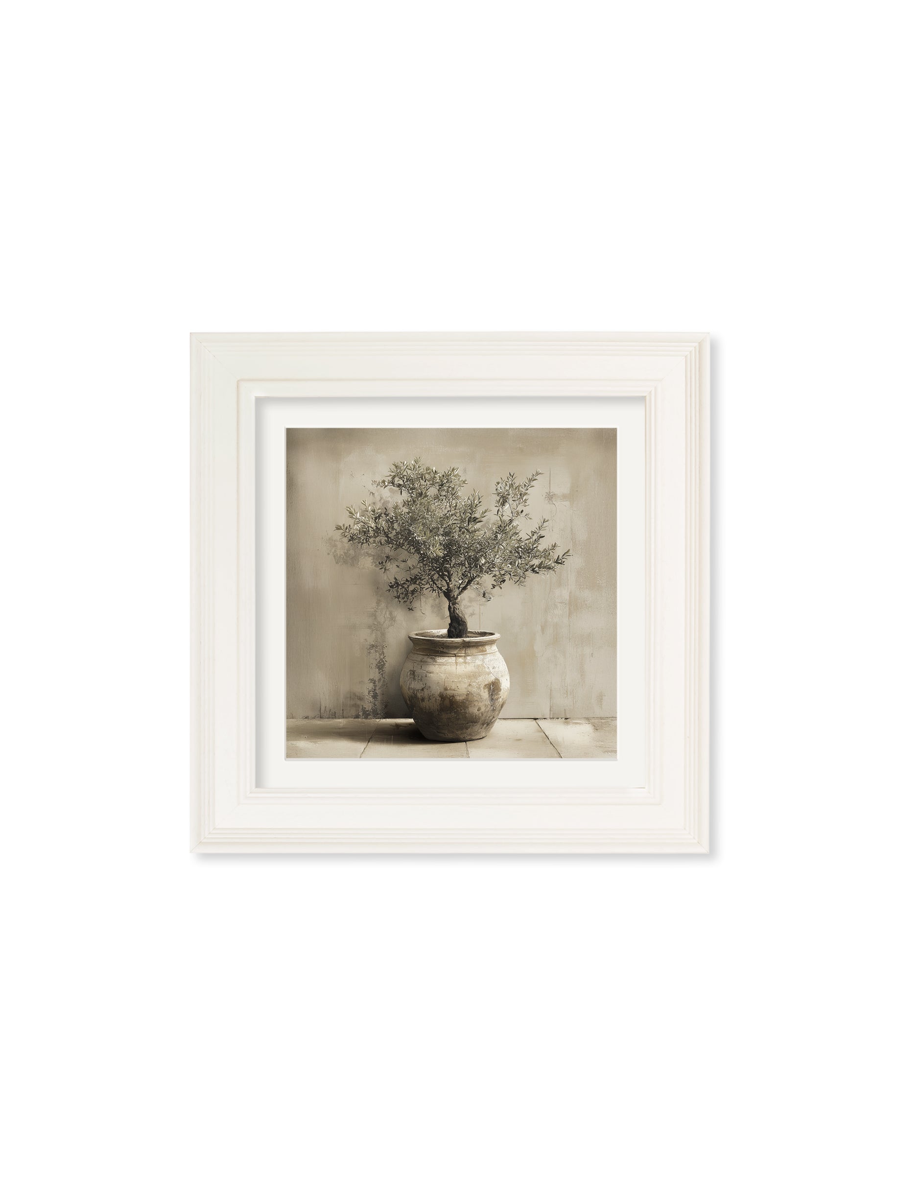 The Olive Tree – Cream Hurstwood Square Frame styled view – Leya Buster Interiors