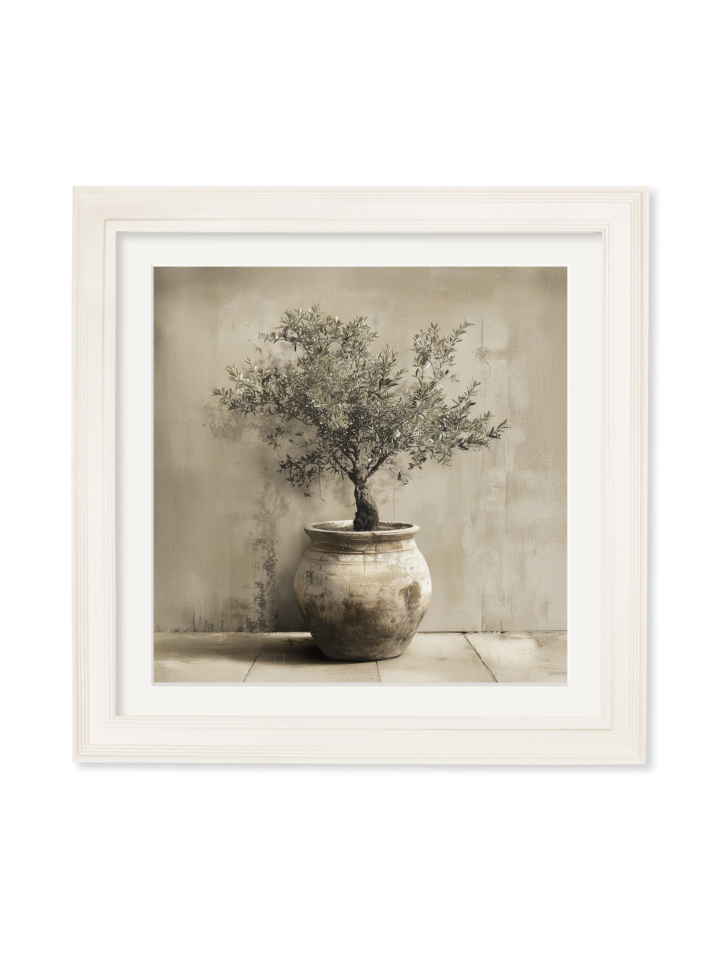The Olive Tree – Cream Hurstwood Square Frame detail – Leya Buster Interiors