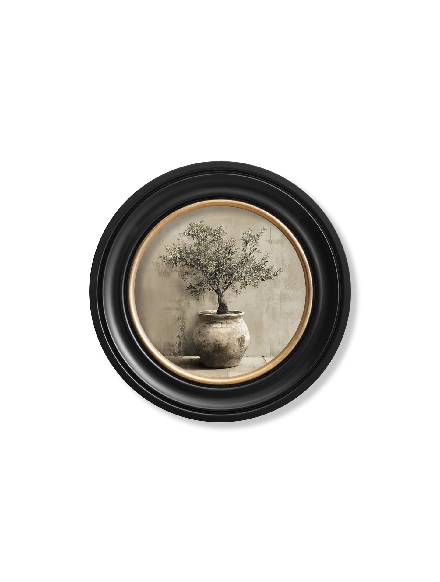 The Olive Tree – Oxford Round Frame styled view – Leya Buster Interiors