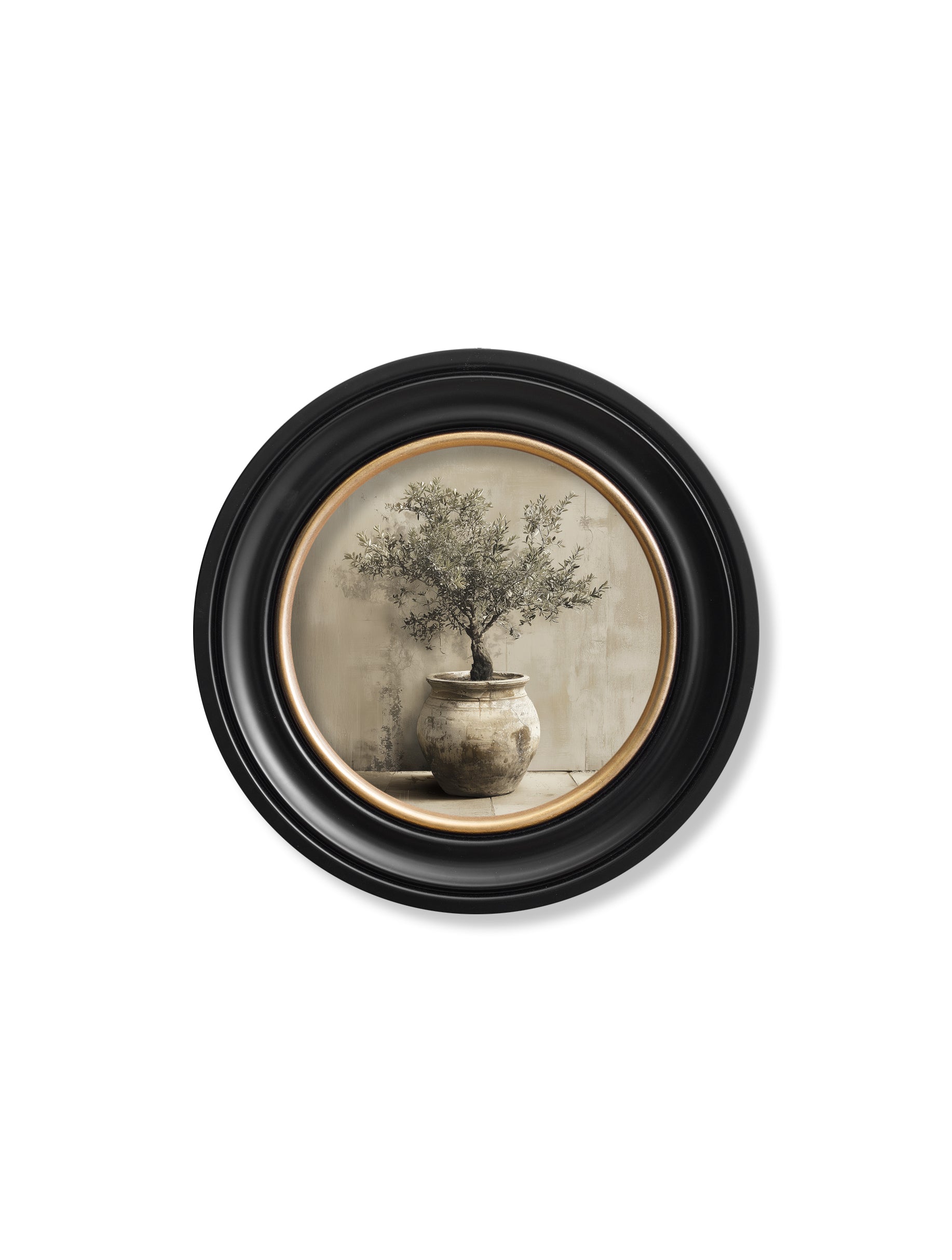 The Olive Tree – Oxford Round Frame styled view – Leya Buster Interiors