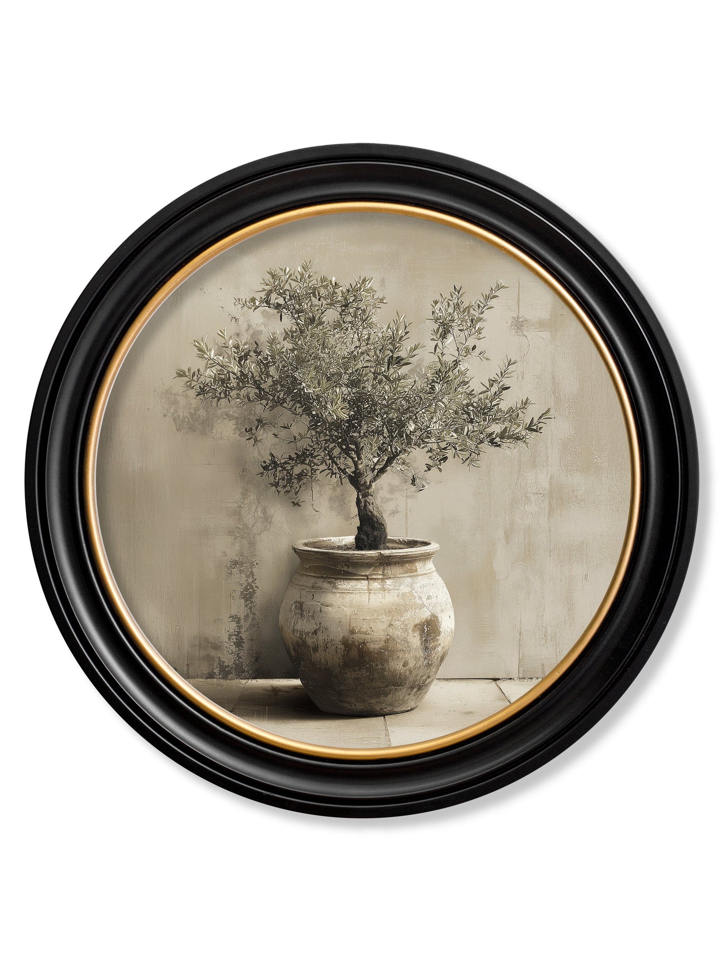 The Olive Tree – Oxford Round Frame detail – Leya Buster Interiors