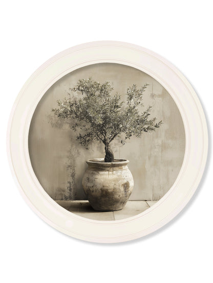 The Olive Tree – Oxford Strong White Round Frame detail – Leya Buster Interiors