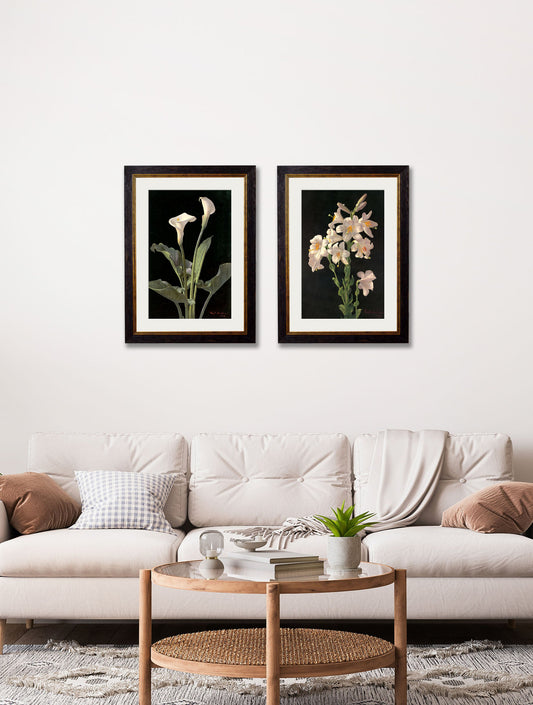 c.1874 George Cochran Lambdin Lillys – framed wall art at Leya Buster Interiors