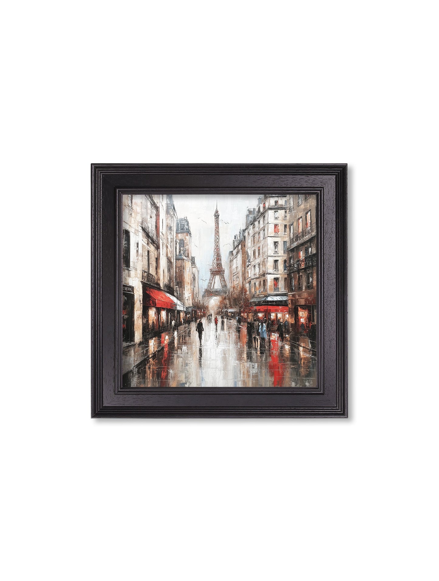 Paris Eiffel Tower – Black Hurstwood Square Frame styled view – Leya Buster Interiors
