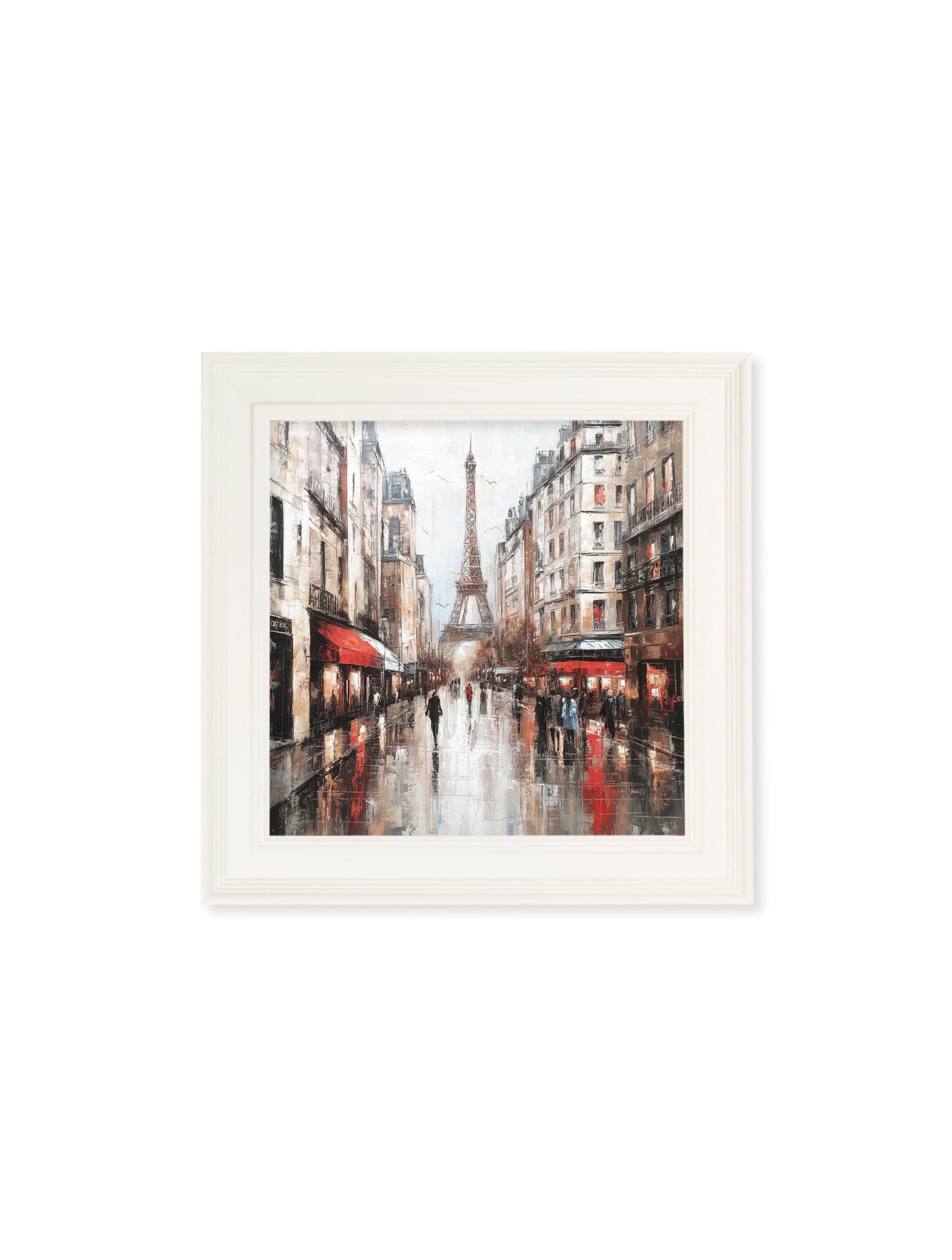 Paris Eiffel Tower – Cream Hurstwood Square Frame styled view – Leya Buster Interiors