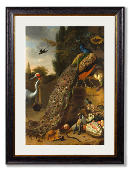 c.1683 Peacock Painting detail – Leya Buster Interiors