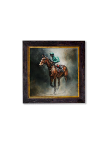 The Irish Racehorses – Oxford Square Frame styled view – Leya Buster Interiors