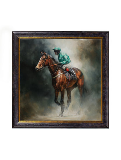 The Irish Racehorses – Oxford Square Frame styled view – Leya Buster Interiors