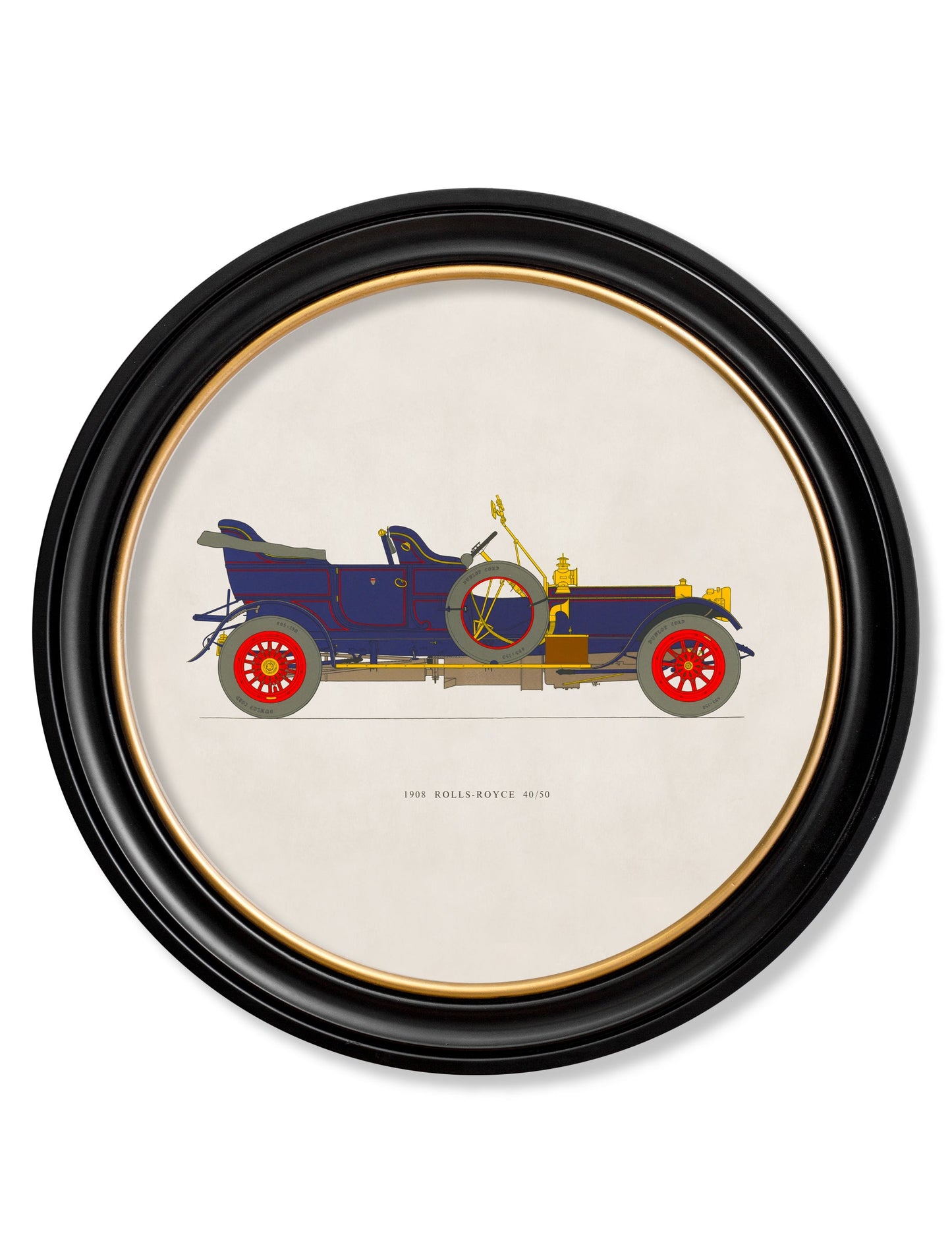1908 ROLLS – ROYCE 40/50 in Round Frame detail – Leya Buster Interiors
