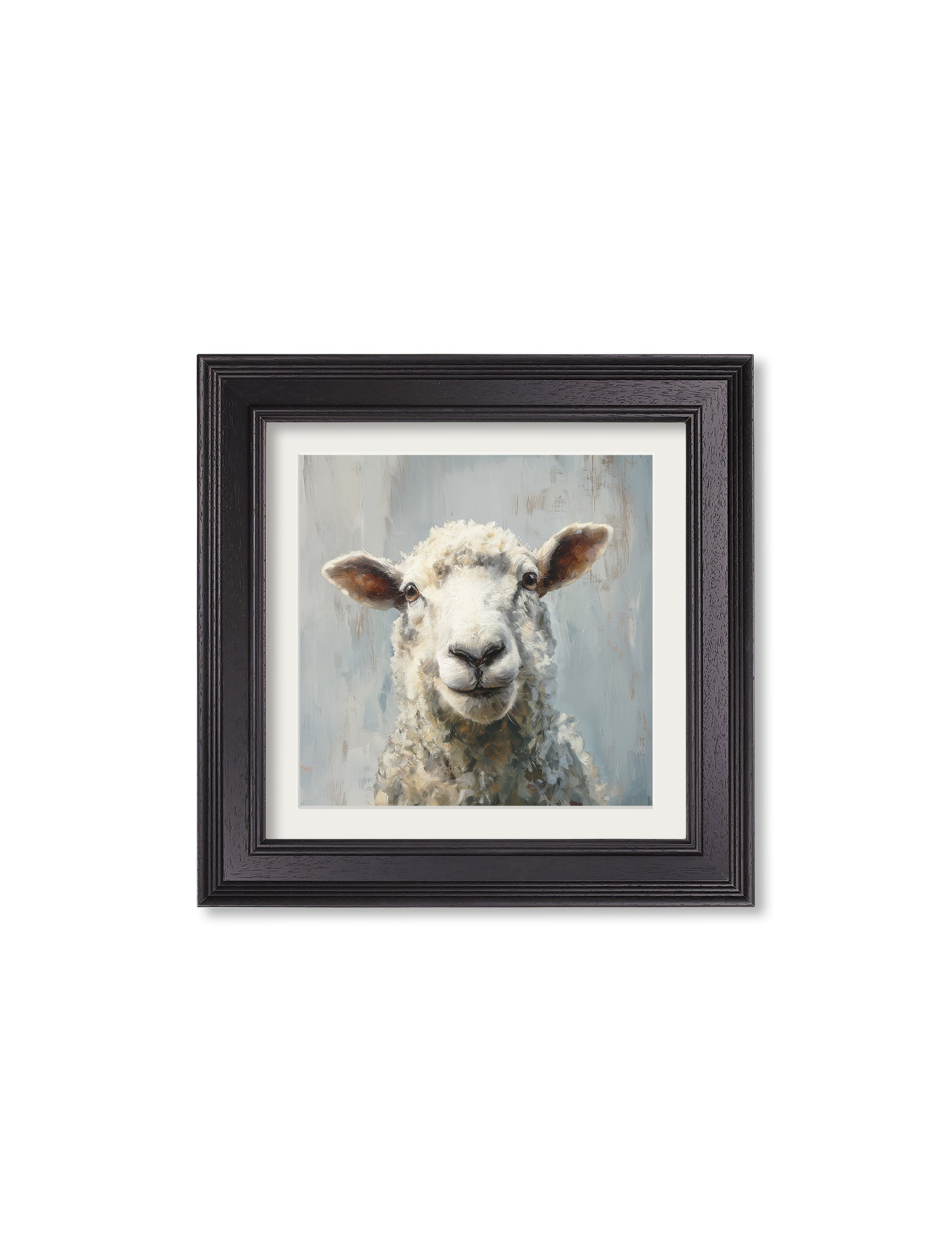 The Jolly Sheep – Black Hurstwood Square Frame styled view – Leya Buster Interiors
