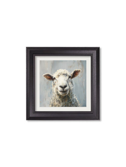 The Jolly Sheep – Black Hurstwood Square Frame styled view – Leya Buster Interiors