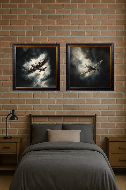 Fighter Jets Oxford Square Frame – framed wall art at Leya Buster Interiors